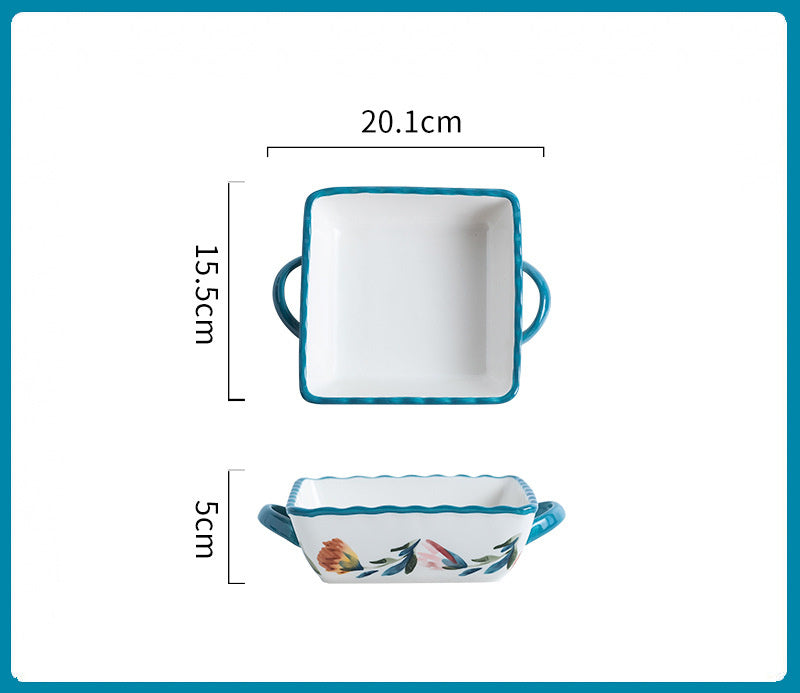Cheese Baked Rice Bowl Plate Western Tableware
