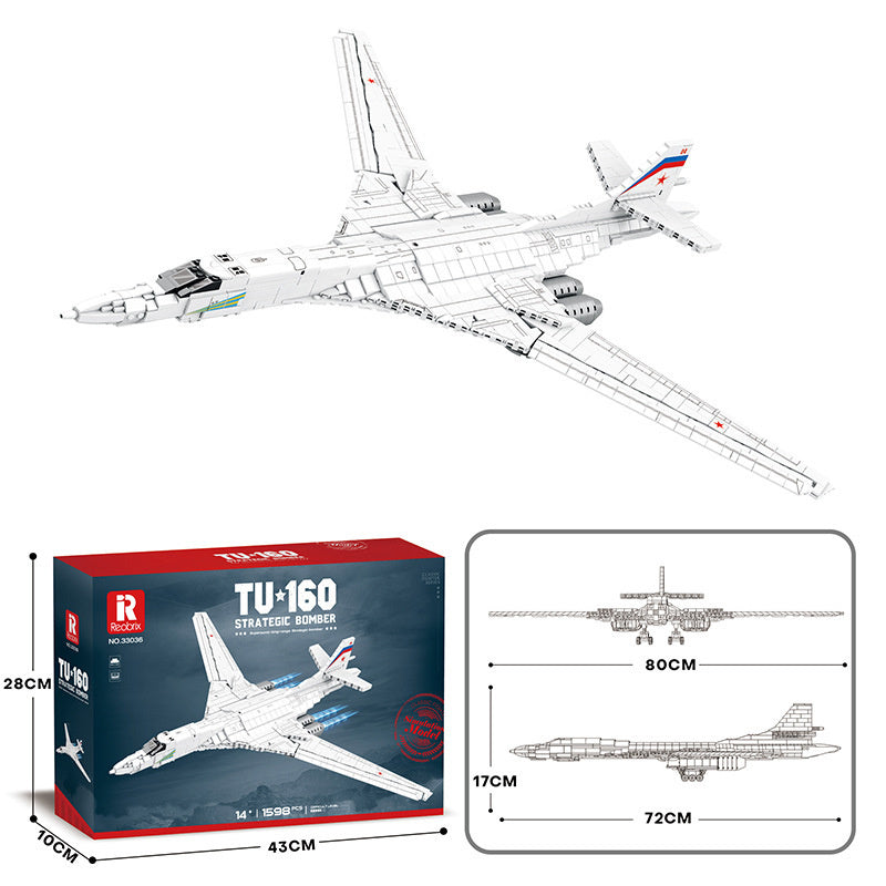 Military Building Blocks Fighter Puzzle Assembling Building Blocks