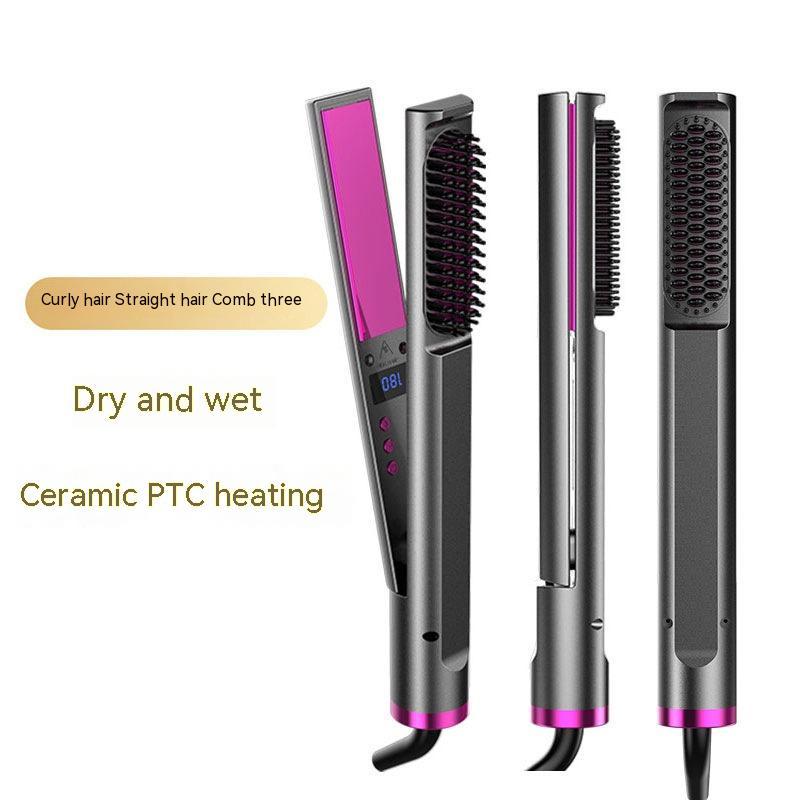 Three-in-one Multifunctional Straight Hair Roll Splint Wet And Dry Dual-use