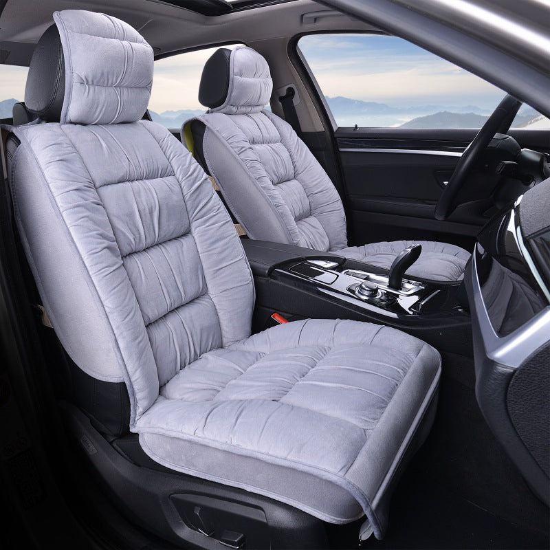 Winter Short Plush Car Seat Cushion All-inclusive