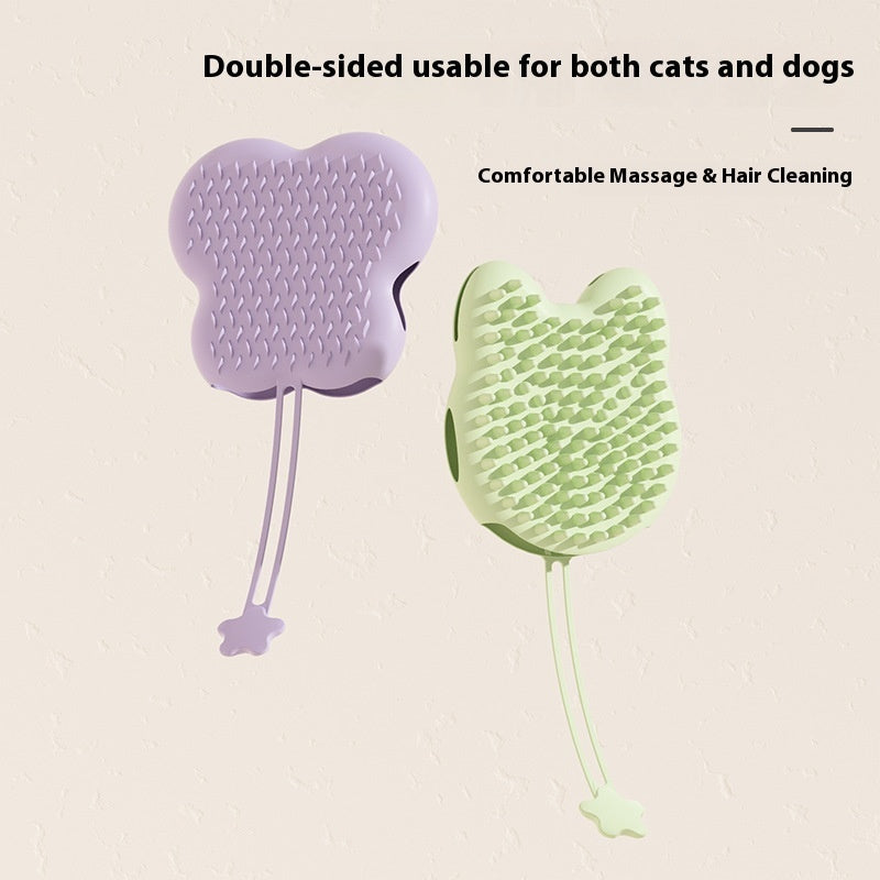 Pet Silicone Cat Petting Gloves Bath Brush