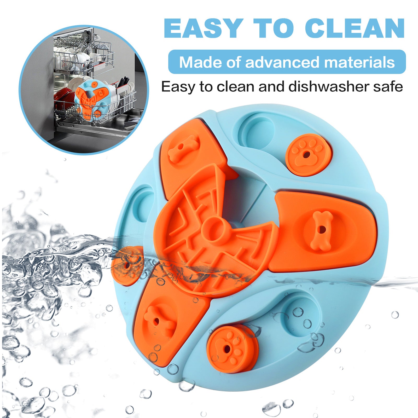 Dog Puzzle Toys Slow Feeder Interactive Increase Puppy IQ Food Dispenser Slowly Eating NonSlip Bowl Reduce Destructive Behaviors