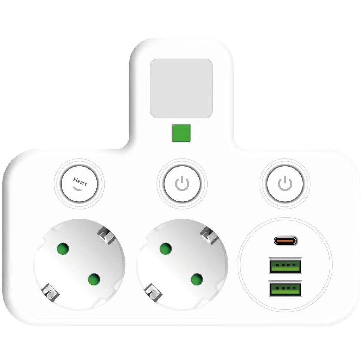 A Power Strip Extension Cord That Meets German Standards Is EU-certified And Features USB Fast Charging And A Built-in Switch