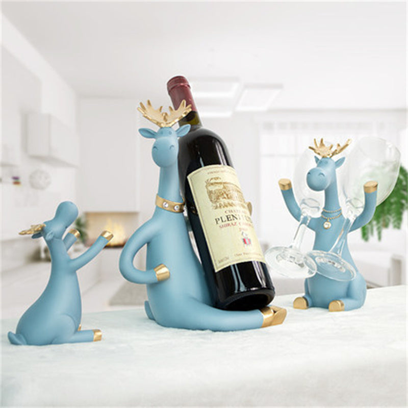 Wine Bottle Wine Glass Storage Rack Decorations