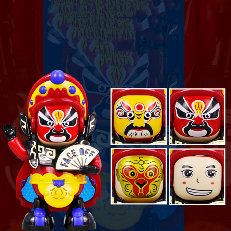 Electric Sichuan Opera Automatic Face-change Dancing Robot Toys