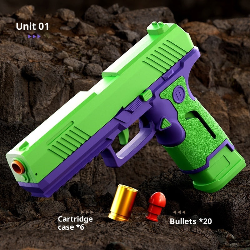 Hot Sale Toy Gun Throw Shell Soft Elastic Model Boy