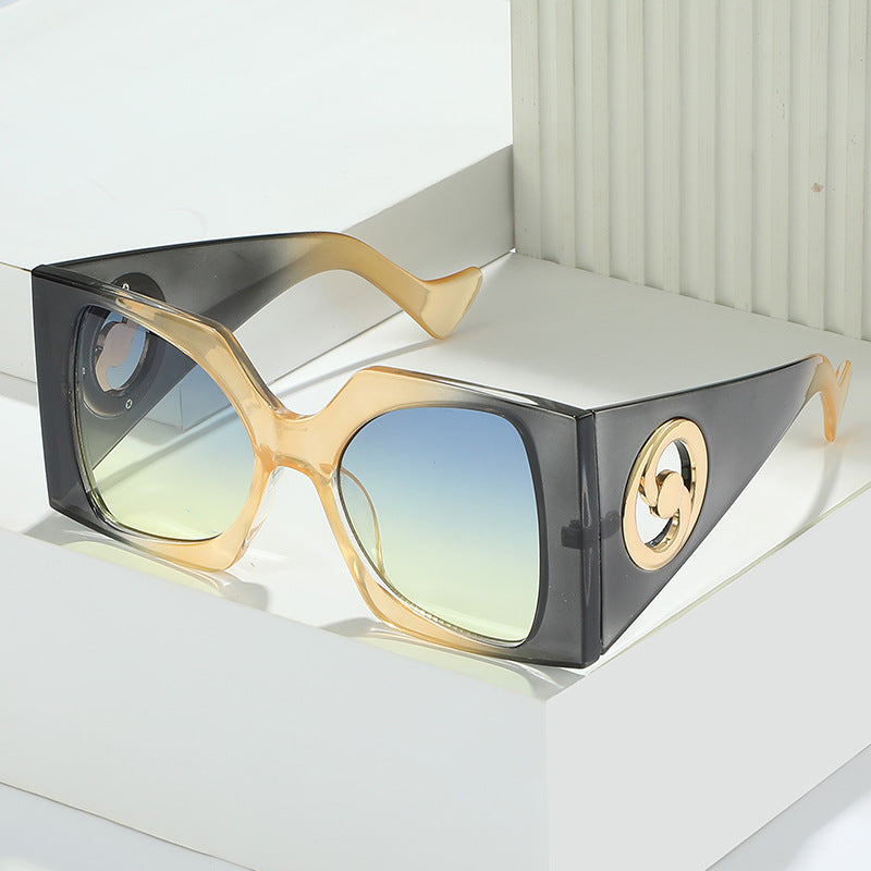 European And American Large Frame Women's Sunglasses