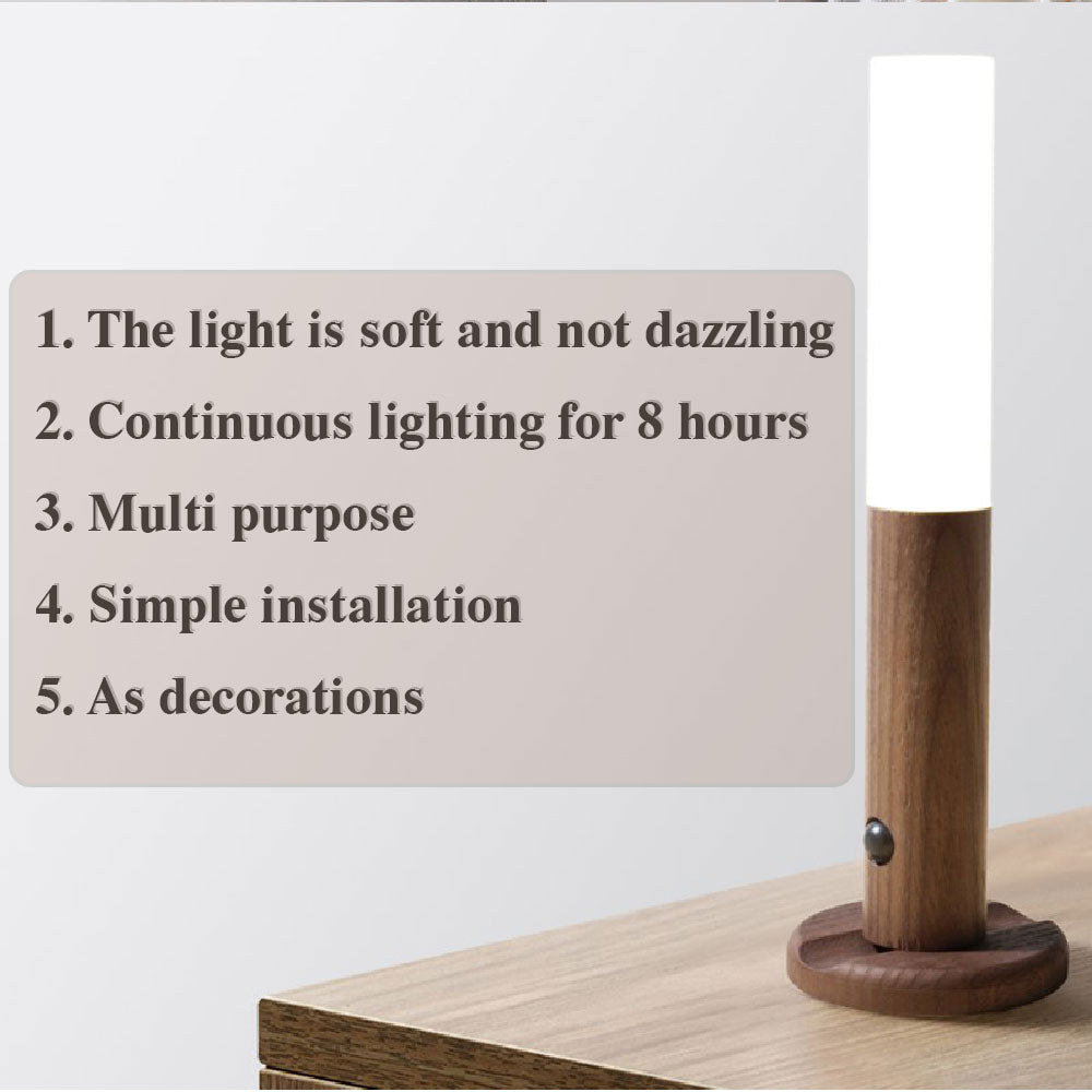 Auto LED USB Magnetic Wireless Night Light Corridors Porch Lights PIR Motion Sensor Wall Light Cabinet Lamp