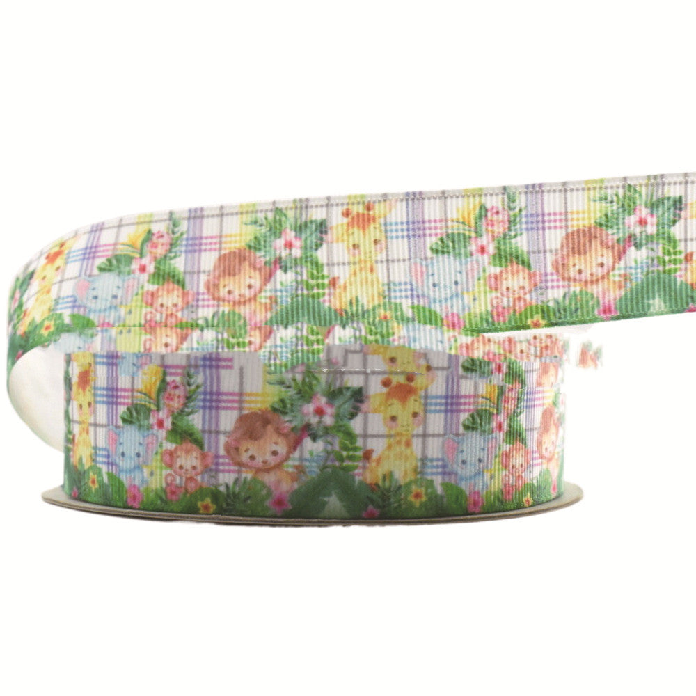 Small Animal Cartoon Printing Ribbon Hair Accessories