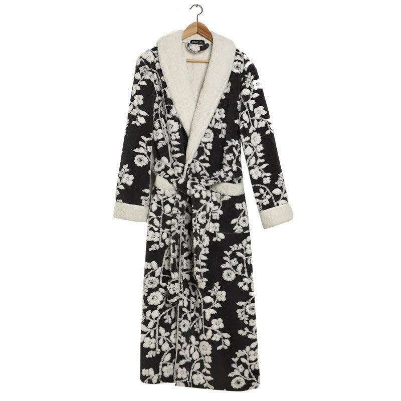 Thicken And Lengthen Plus Size Flannel Nightgown