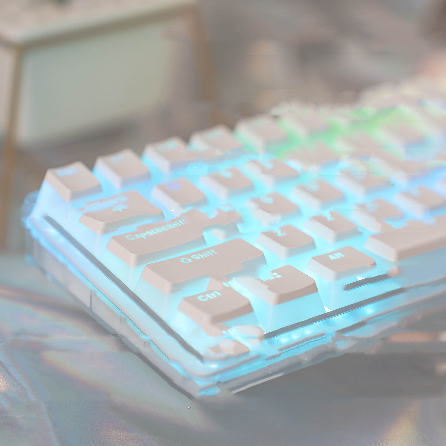 Transparent Tri-mode Kit RGB Silent Mechanical Keyboard