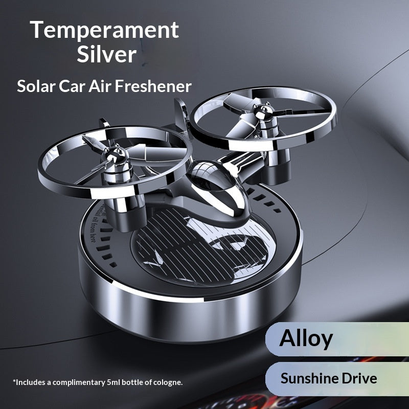 Car Air Freshener, Solar-powered Airplane Fragrance, Rotating Car-mounted
