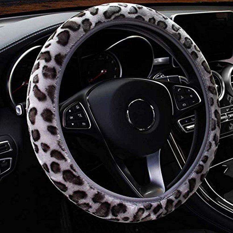 Winter Short Plush Warmth Steering Wheel Non Slip Cover