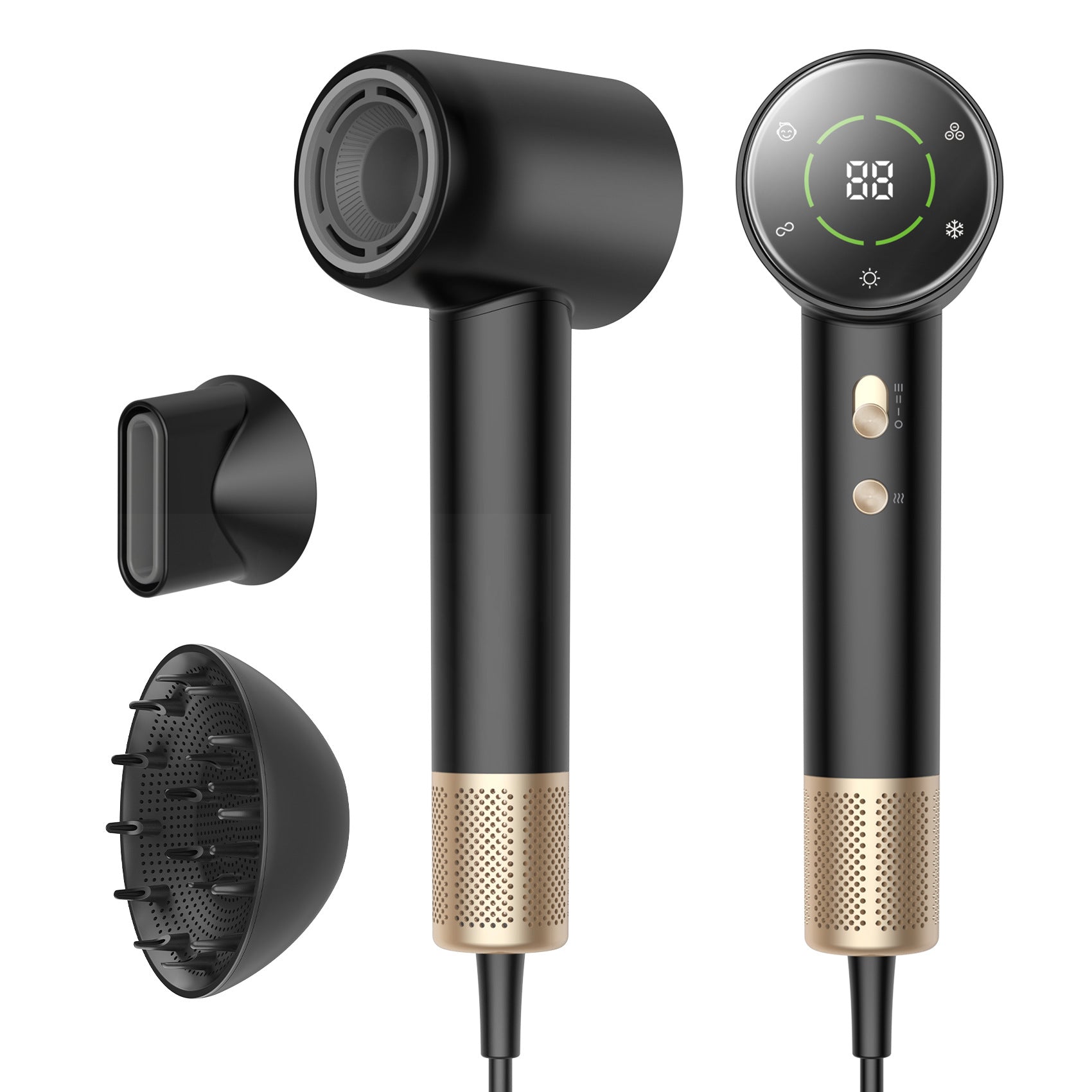 Heating And Cooling Air Anion High-power Hair Dryer