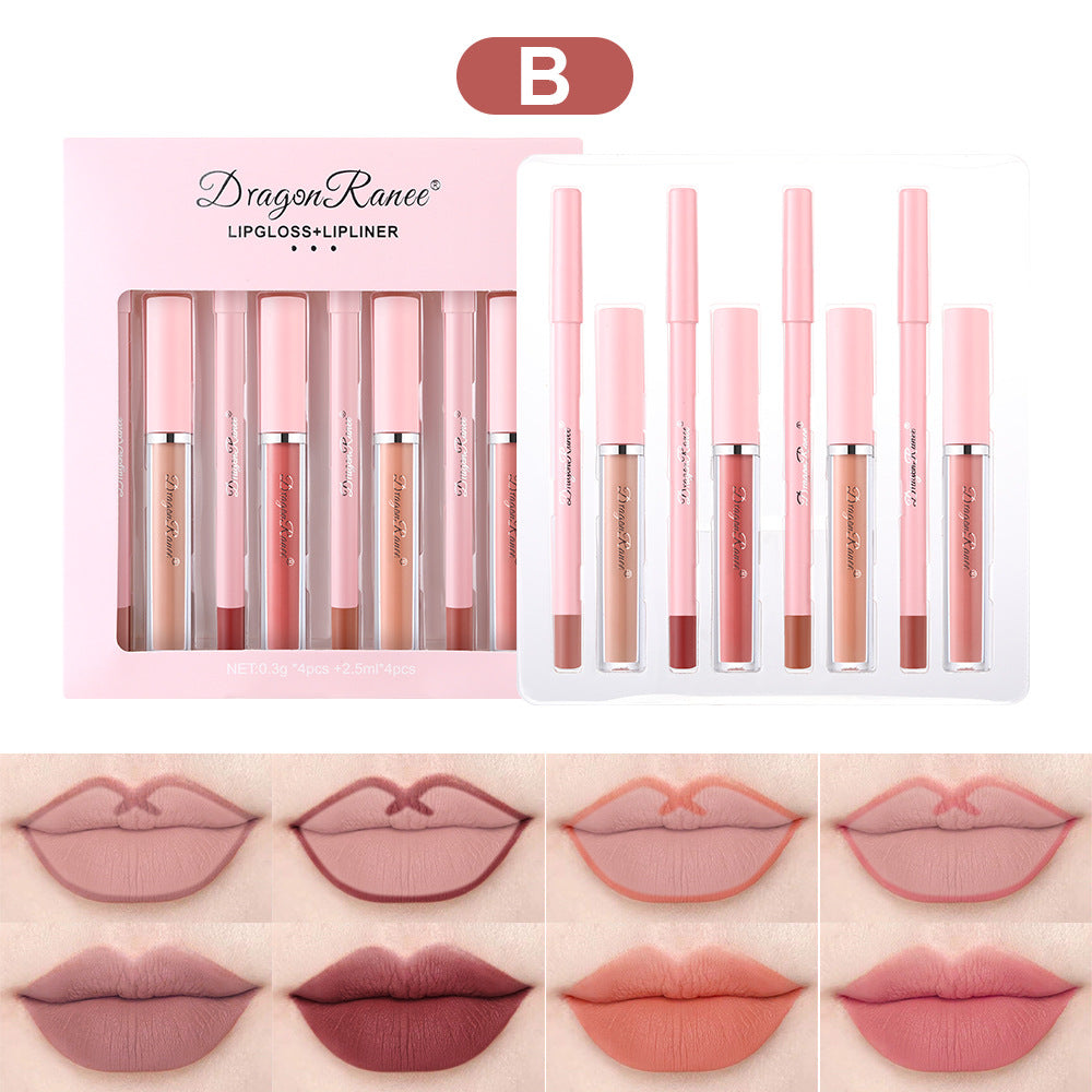 Waterproof No Stain On Cup Lipstick Stroke Lip Matte Finish