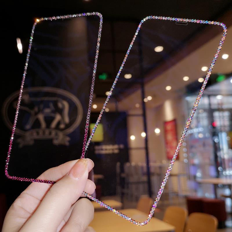 Rhinestone Blue Light Eye Protection Cell Phone Protective Tempered Film
