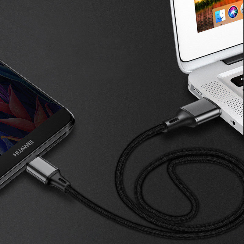 Mobile Phone Data Cable Fast Charging Nylon Braided Wire