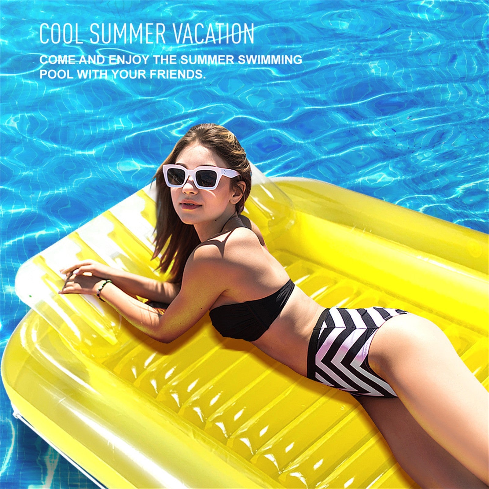 Home Swimming Pool Beach Inflatable Floating Air Cushion Water Sports