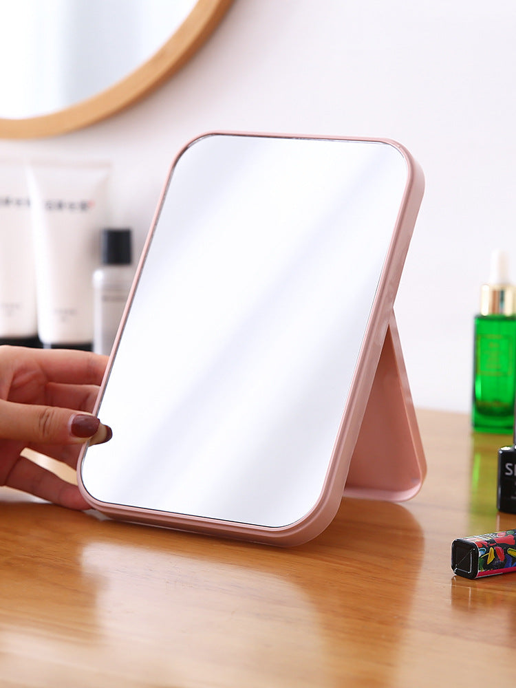 Bedroom Portable Folding Mirror Simple Square Makeup Mirror