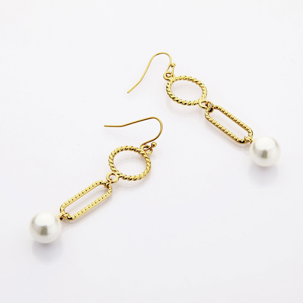 Pearl Earrings Temperament Long Earrings Small Jewelry