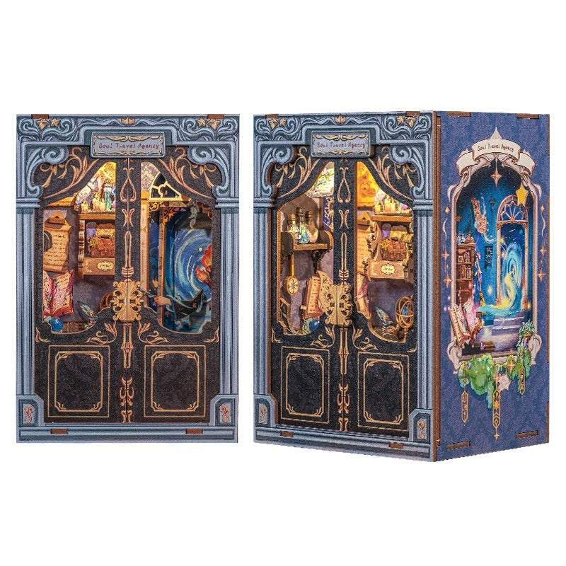 Owl Bookstore Diy Wooden 3d Stereo Hand-assembled Toys
