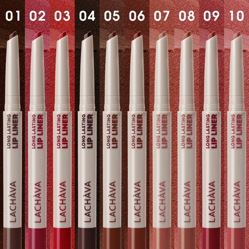 10 Color Long Lasting Color Lipstick Lip Liner Suit
