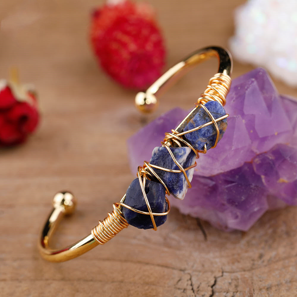Ladies Stone Bead Amethyst Fashion Bracelet