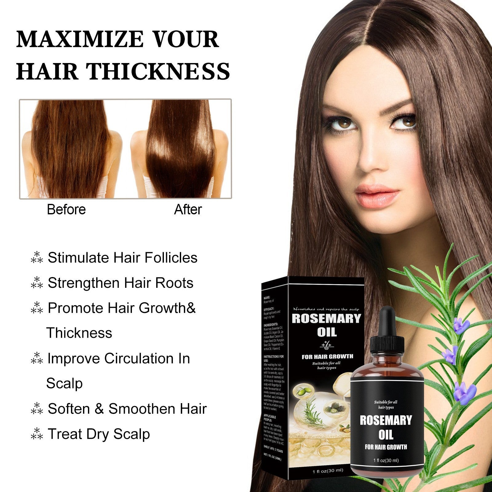 Cheveux Denses Soins Doux Réparateur Qualité Cheveux Abîmés Pointes Sèches Et Frisées