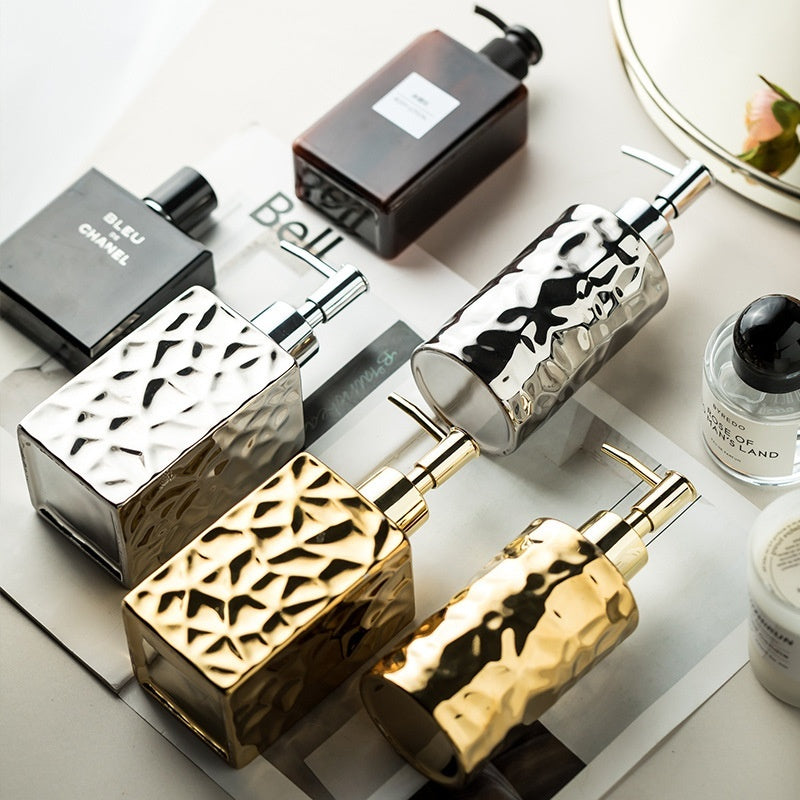 Press Light Luxury American Ceramic Storage Bottle