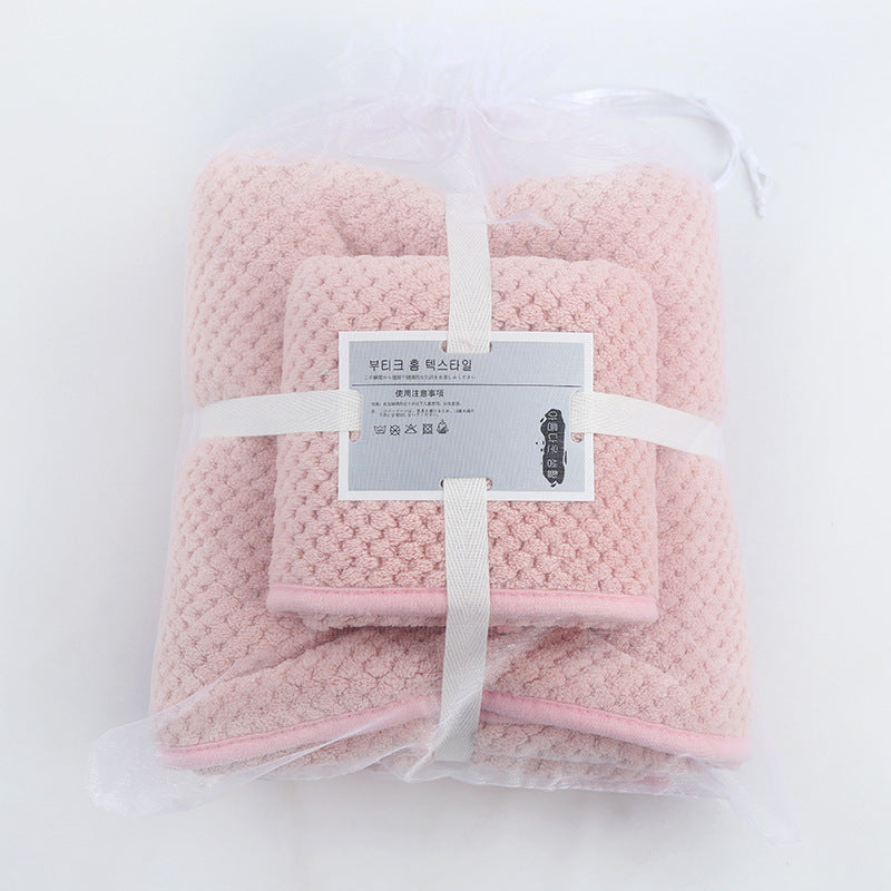Absorbent Towel Set For Daily Use At Home