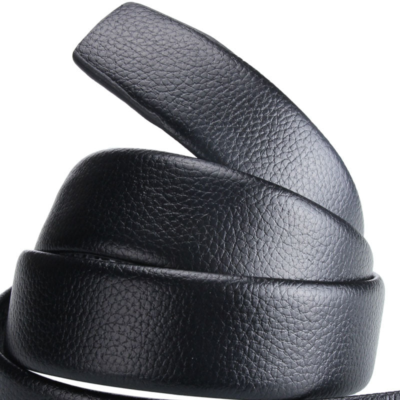 Men's Fashion Solid Color Automatic Buckle Wrap-around Belt