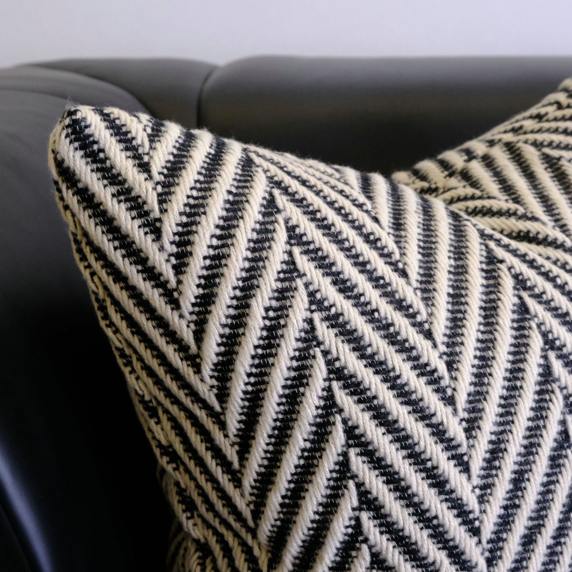 Simple Herringbone Pattern Wool Pillowcase For Fashion