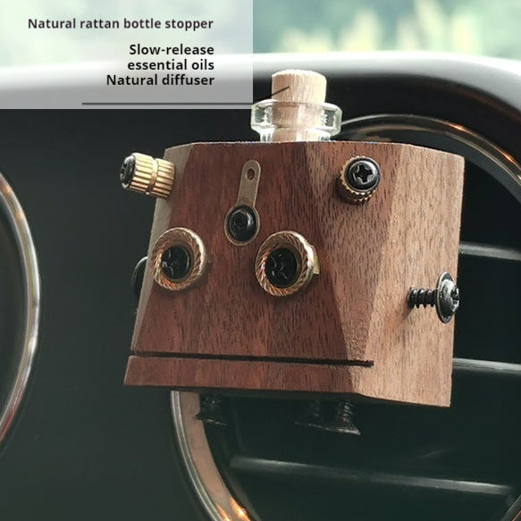 Wooden Car Perfume Bottle Aroma Diffuser Car Decoration