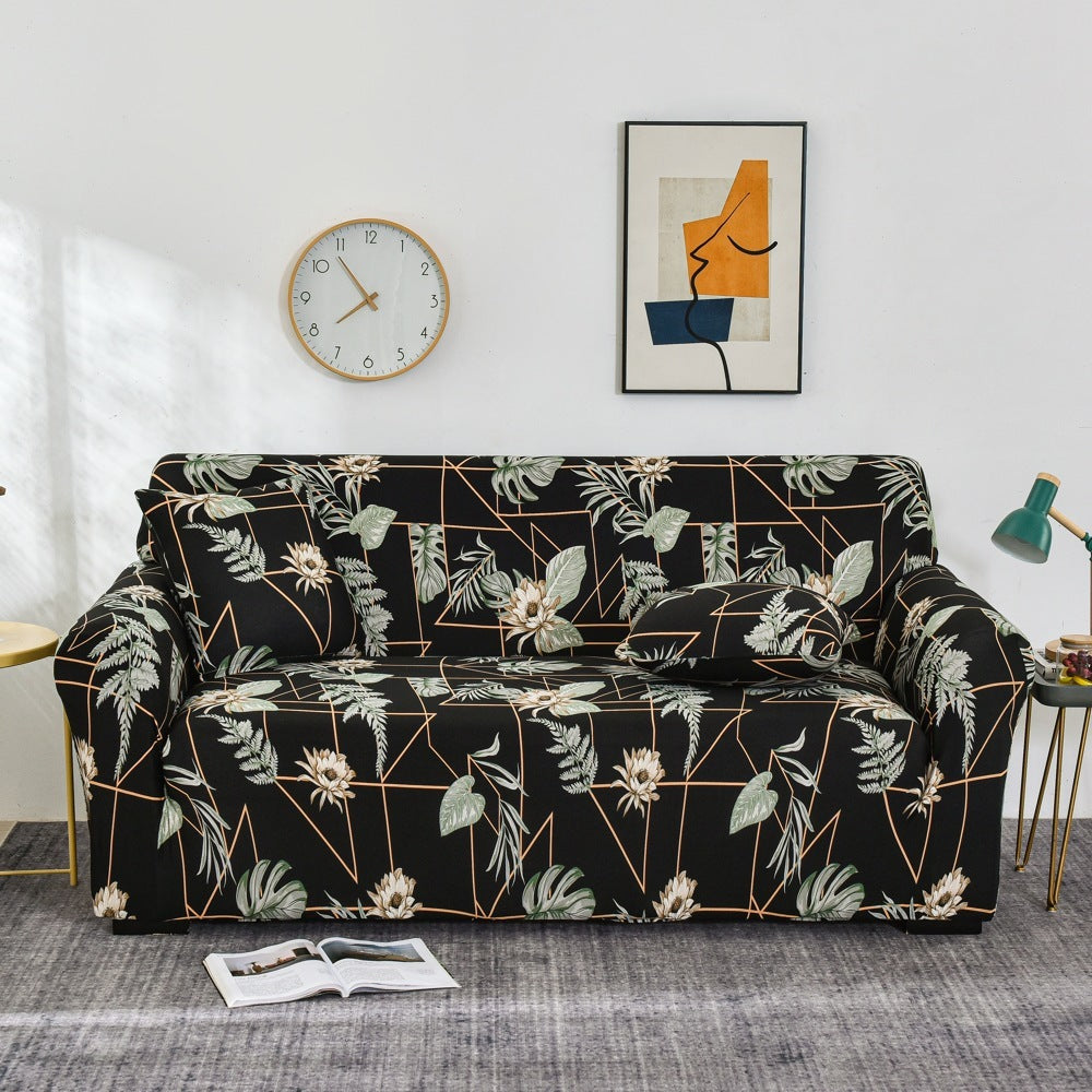 Stretch Sofa Cover All-inclusive Non-slip Three-seat Sofa Cushion Cover Cloth Sofa Towel Full Covered Household Dust Cover