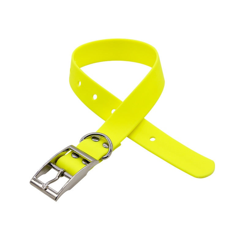 Collier pour chien en PVC en gros, étanche, résistant à l'usure, collier de traction pour chien, fournitures pour animaux de compagnie