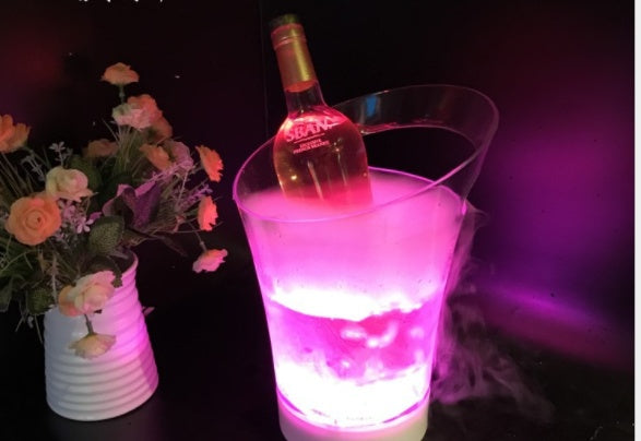 LED Flashing Charging Portable Bar Small Ice Bucket