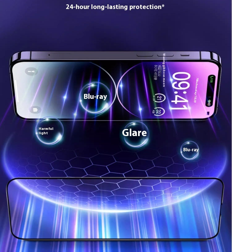 Full Cover Explosion-proof Anti-blue Light Eye Protection Tempered Film