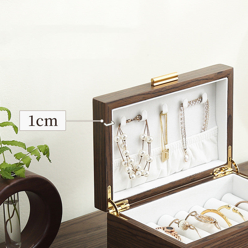 Wooden Jewelry Box High-grade Storage Jade Bracelets