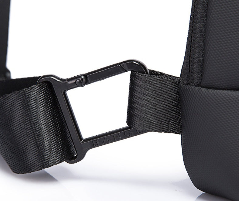 One-shoulder Chest Korean Style Fashion Function Messenger Couple Men's Bag Customization