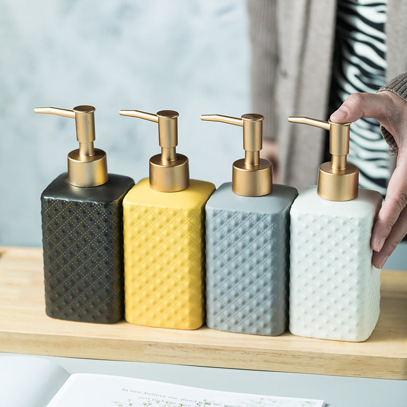 Simple Ceramic Hand Sanitizer Shower Gel Hand Sanitizer Sub Bottle