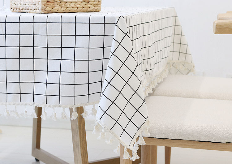 Simple Nordic Square Lace Tablecloth