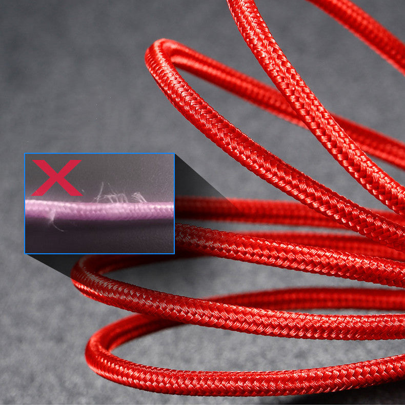 Mobile Phone Data Cable Fast Charging Nylon Braided Wire