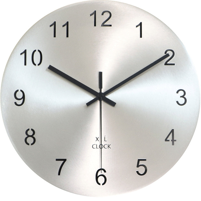 Modern Minimalist Metal Living Room Wall Clock