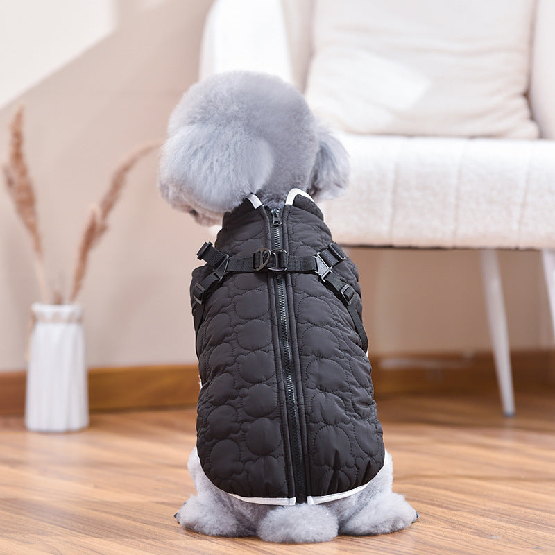 Fashion Personality Pet Windproof Warm Chest Back Coat