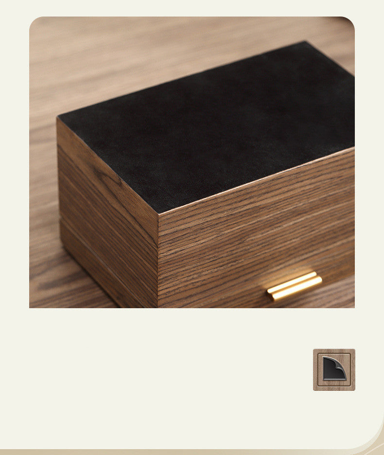 Wooden Jewelry Box High-grade Storage Jade Bracelets