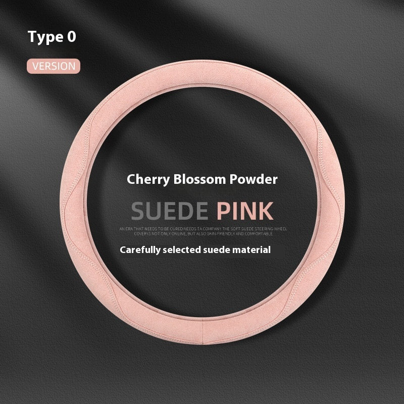 Car Steering Wheel Cover Suede Non-slip Comfortable