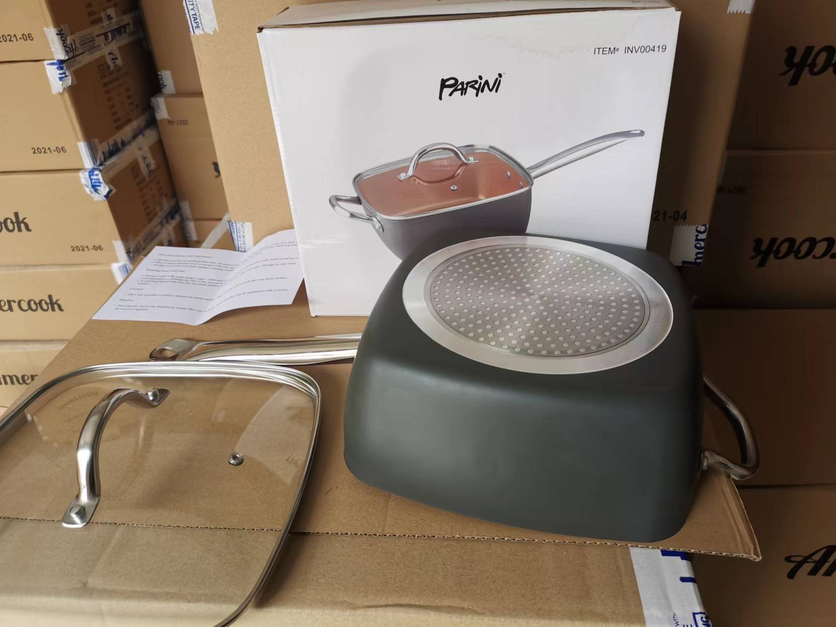 24CM Non-stick Non-fume-free Square Soup Pot