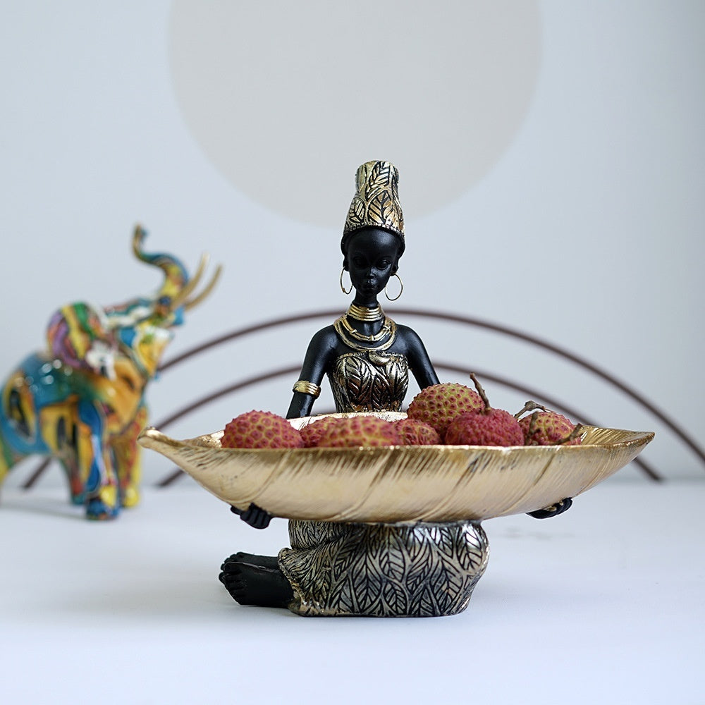 Fruit Plate Resin Home Fruit Plate Decoration Thai Style Desktop Storage Decorations