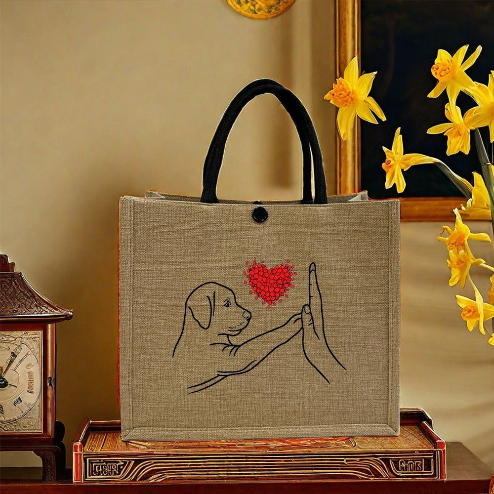 Large Capacity Teachers' Day Element Printed Tote Bag