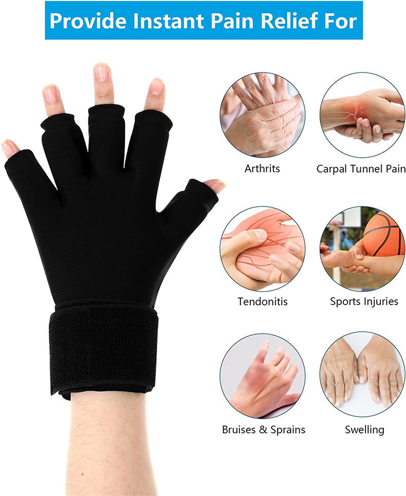 Sports Shock Absorption Protective Gel Ice Gloves